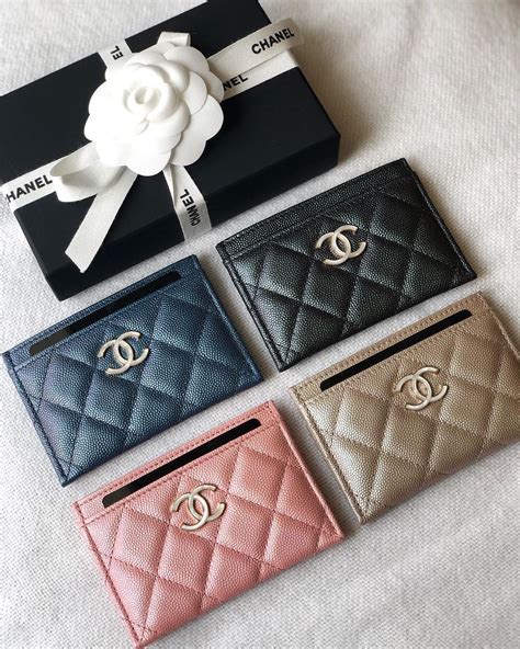 chanel cardholder wallet|chanel card holder price.